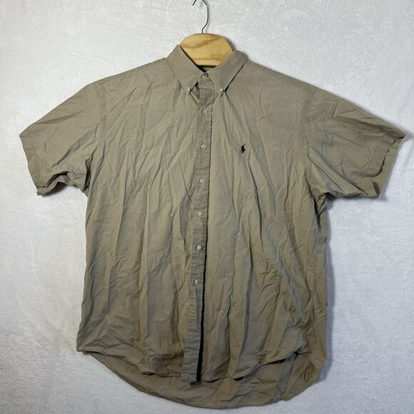 Polo Ralph Lauren‎ Blake Button Down Shirt XL Beige - Picture 1 of 15